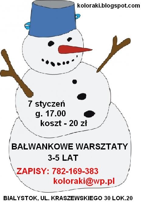 Bałwankowe warsztaty