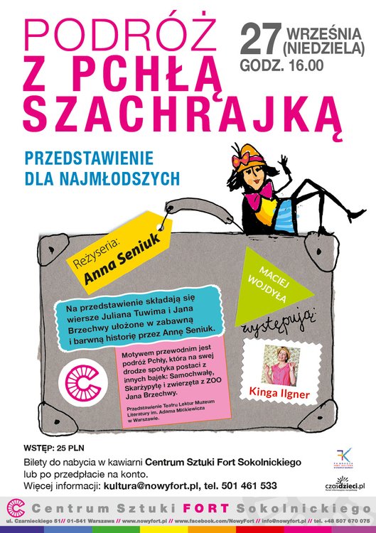 Podróż z Pchłą Szachrajką – przedstawienie teatralne dla dzieci w reżyserii Anny Seniuk