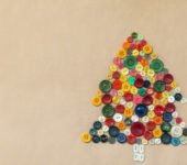 Jak zrobić kartkę świąteczną z guzików zabawy dla dzieci