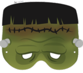 Maska do wydruku Frankenstein