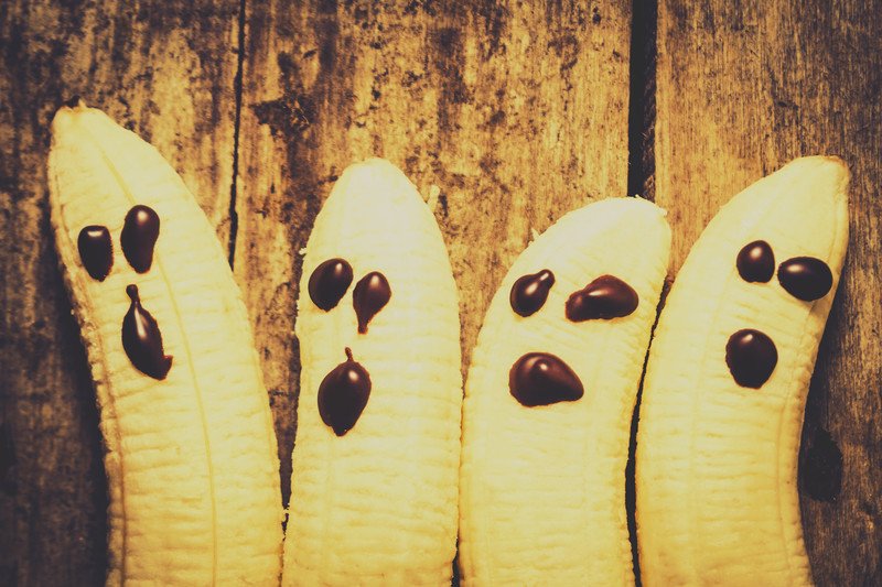 bananowe duchy na Halloween