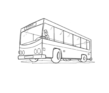 Kolorowanka - Autobus