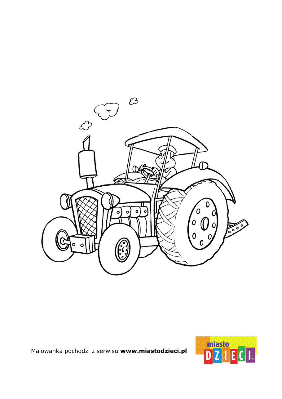Kolorowanka - Traktor
