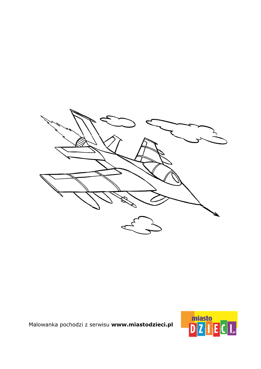 Kolorowanka - Myśliwiec