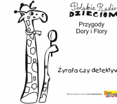 Kolorowanka - Przygody Dory i Flory - Żyrafa