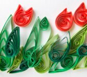 kwiatki quilling zabawy plastyczne dla dzieci