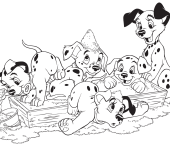 101 dalmatyńczyków kolorowanki Disneya