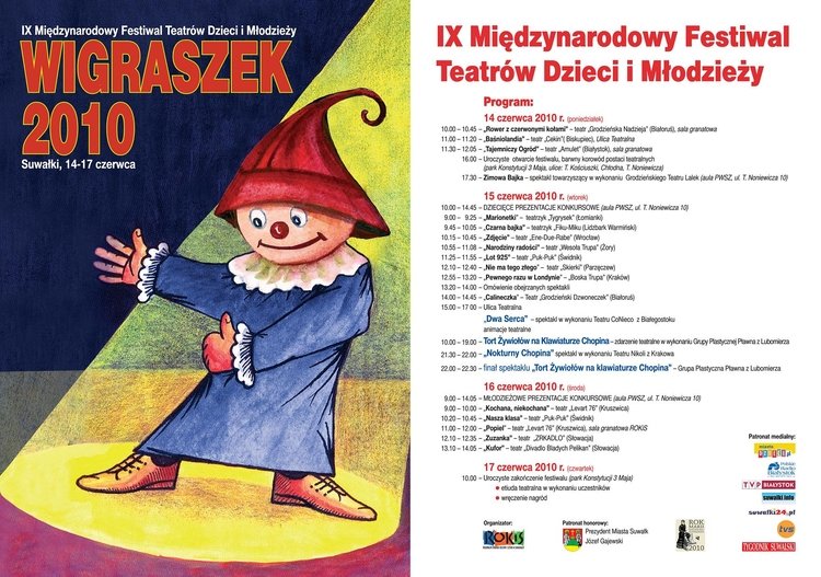 Międzynarodowy Festiwal Teatrów Dzieci i Młodzieży – Wigraszek 2010 – Suwałki