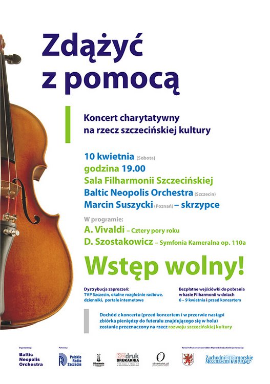 Zdążyć z pomocą- Koncert charytatywny na rzecz szczecińskiej kultury