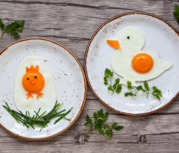 Przepis na jajka sadzone – kaczuszka i kurczaczek