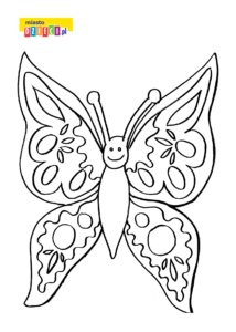 motylek - kolorowanka dla dzieci