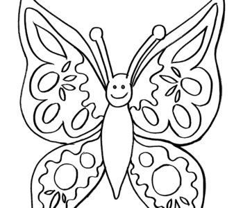 motylek - kolorowanka dla dzieci