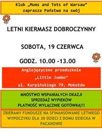 LETNI KIERMASZ DOBROCZYNNY
