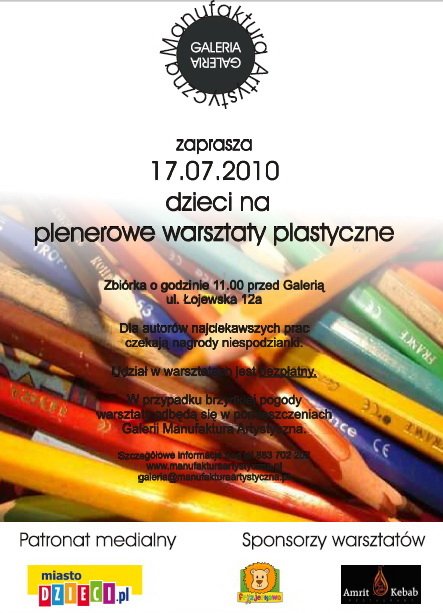 warsztaty plastyczne dla dzieci w Warszawie