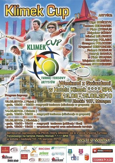 Turniej Tenisowy Artystów KLIMEK CUP 2010