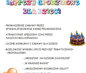 W Klubie Wersalik – organizacja imprez urodzinowych dla dzieci