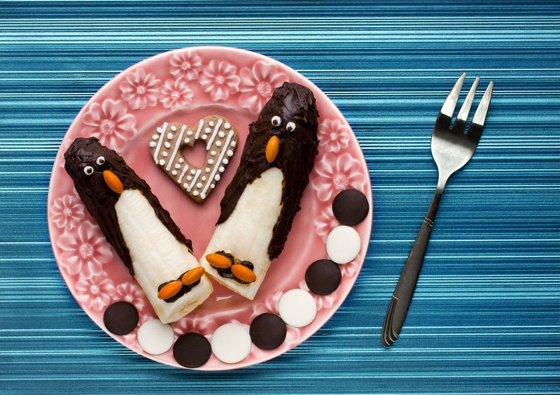przepis na pingwiny z banana w czekoladzie
