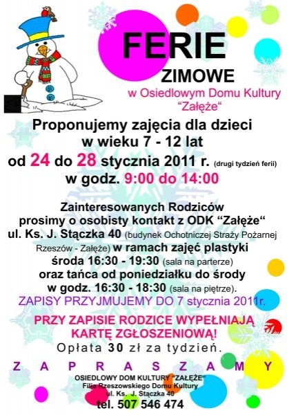 Ferie w ODK „Załęże”