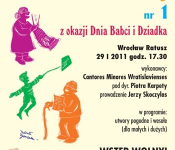 Koncert Cantores Minores Wratislavienses z okazji Dnia Babci i Dziadka
