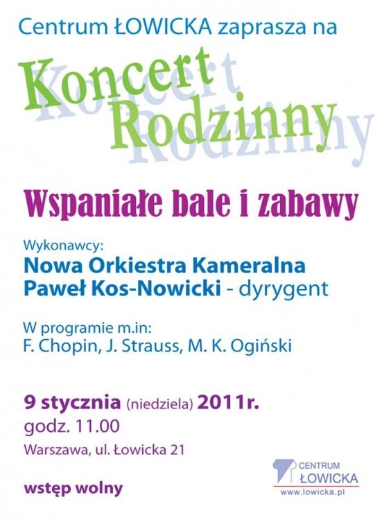Koncert rodzinny w Warszawie