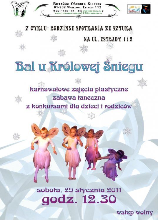 Zabawa karnawałowa dla dzieci w Warszawie