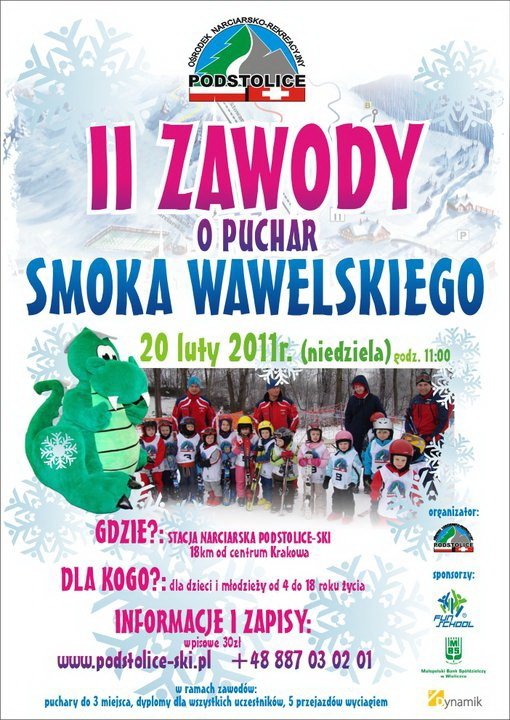 Zawody narciarskie dla dzieci w Krakowie