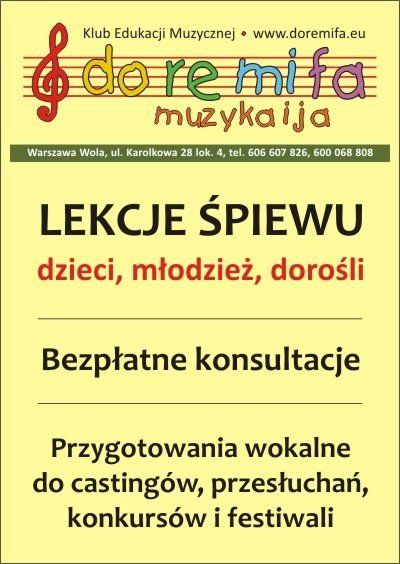 Lekcje śpiewu w Klubie Edukacji Muzycznej