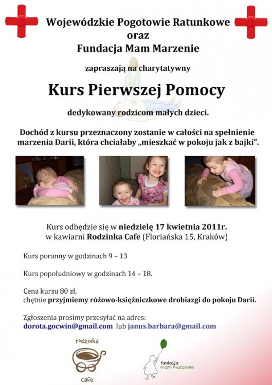 Kurs pierwszej pomocy dla rodziców w Krakowie