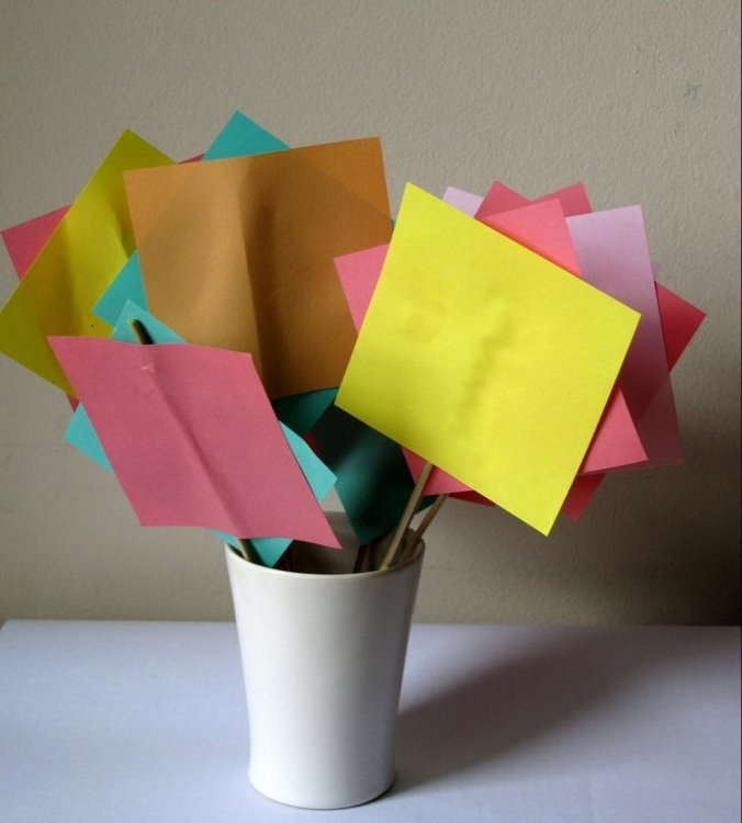 Papierowe-kwadratowe-kwiaty