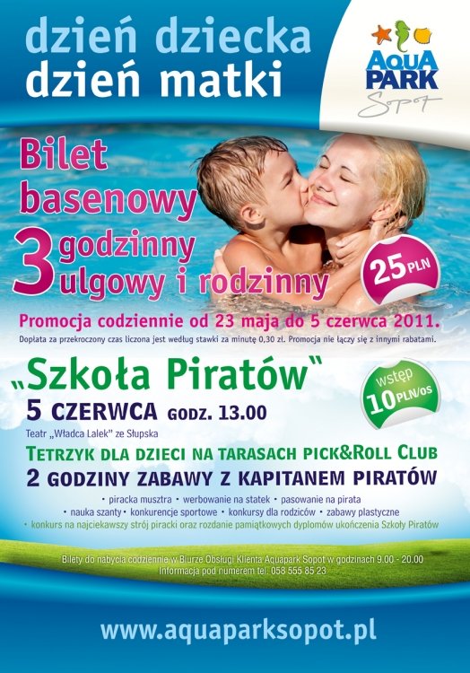 atrakcje dla dzieci w Aquapark Sopot