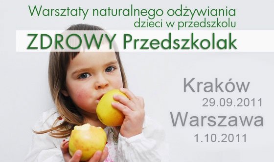 Warsztaty Zdrowy Przedszkolak w Warszawie