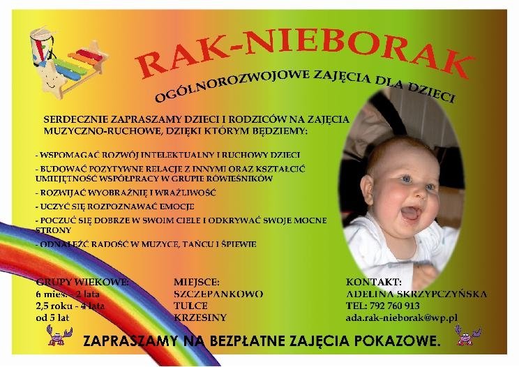 Zajęcia muzyczno-ruchowe dla Dzieci w Poznaniu