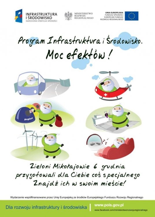 Zieloni Mikołajowie – Program Infrastruktura i Środowisko.