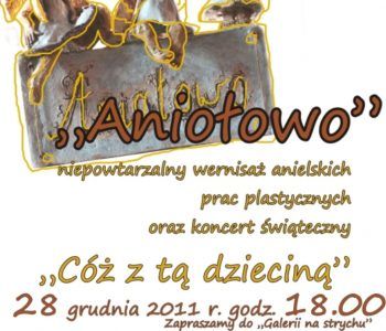 Wystawa aniołów w Starochorzowskim Domu Kultury