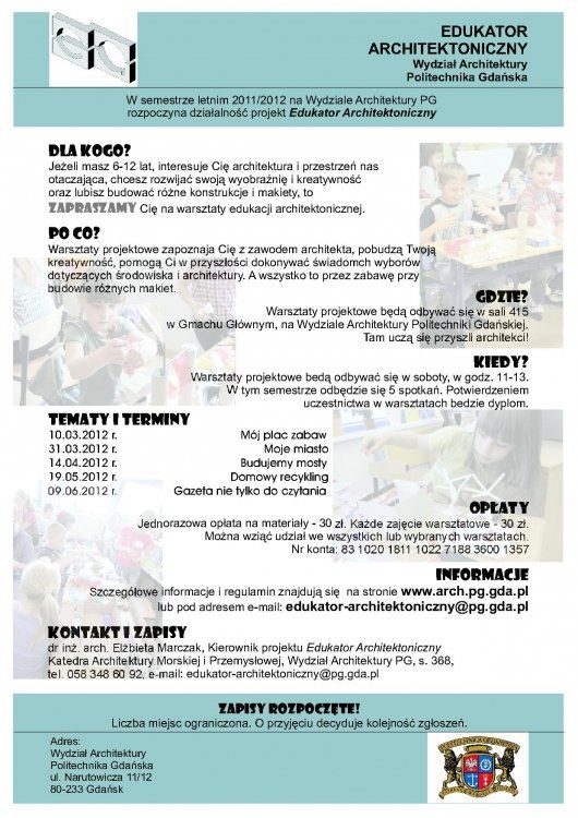 warsztaty architektoniczne