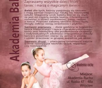 Balet dla dzieci we Wrocławiu