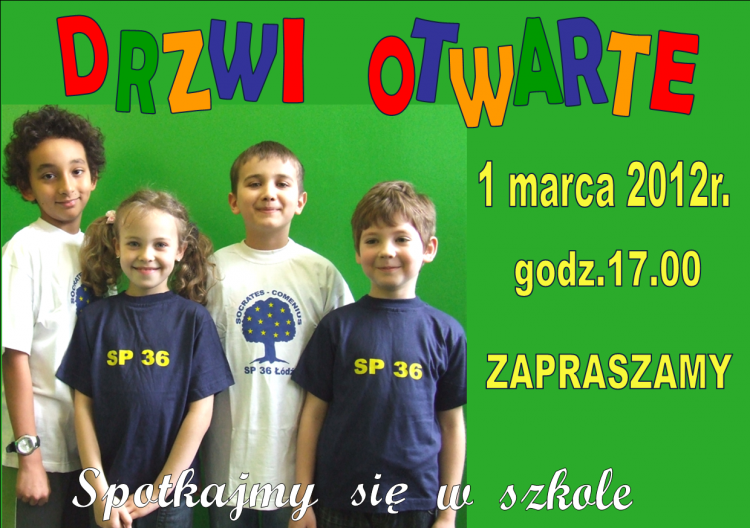 Drzwi otwarte – SP nr 36 w Łodzi