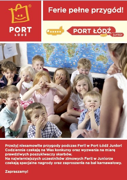 Port Łódź Junior zaprasza! -ferie