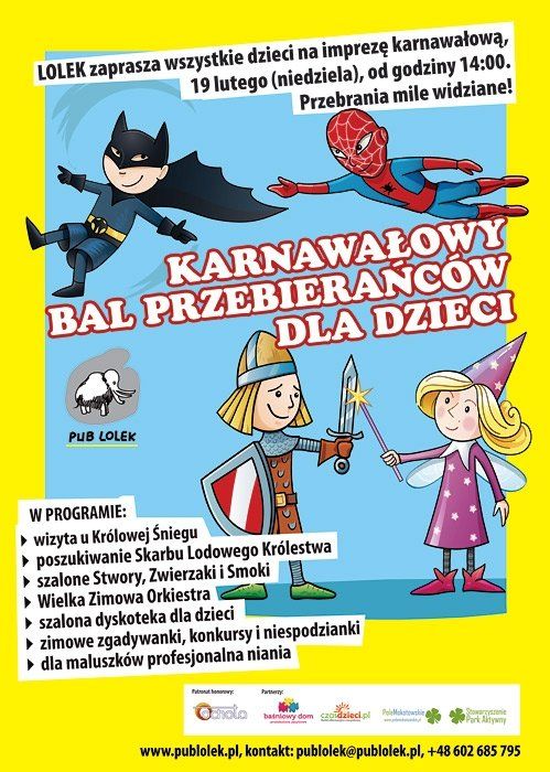 bal karnawałowy dla dzieci