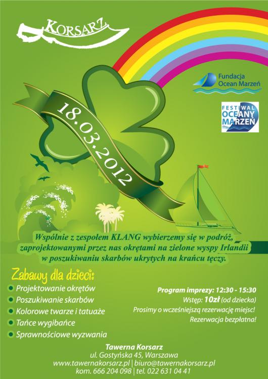 Dzień Św. Patryka dla najmłodszych w Tawernie Korsarz