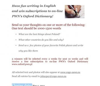 Have fun writing in English