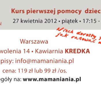 Niech dorosły posłucha, jak ratować malucha!