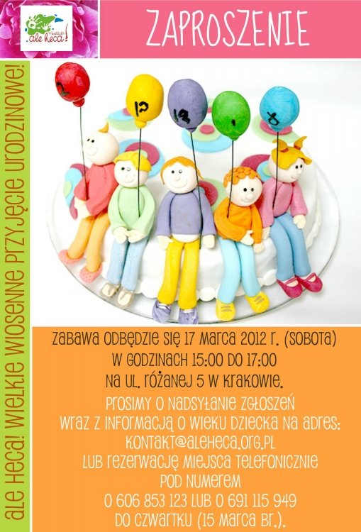 Spotkanie dla dzieci i rodziców w Krakowie