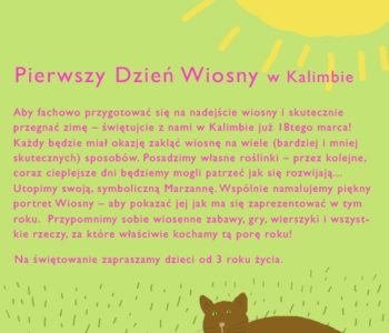 powitanie wiosny w Kalimbie