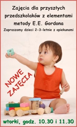 zajęcia adaptacyjne dla dzieci 2-3 letnich