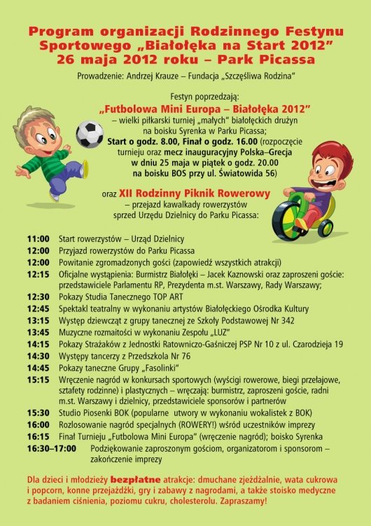 Białołęka na Start 2012 – sportowy dzień dziecka