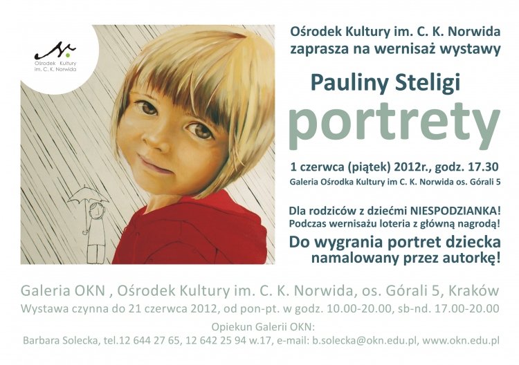Wernisaż wystawy Pauliny Steligi – Portrety