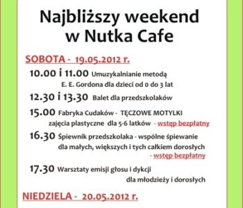 Zajęcia w weekend w DO-RE-MI-FA i Nutka Cafe