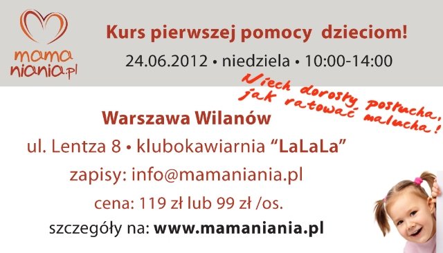 Kurs pierwszej pomocy dzieciom – Niech dorosły posłucha, jak ratować malucha