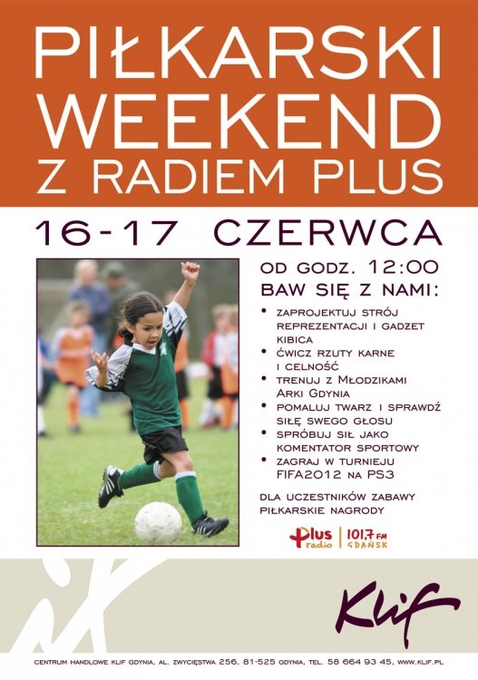 Piłkarski Weekend z Radiem Plus w Klifie Gdynia